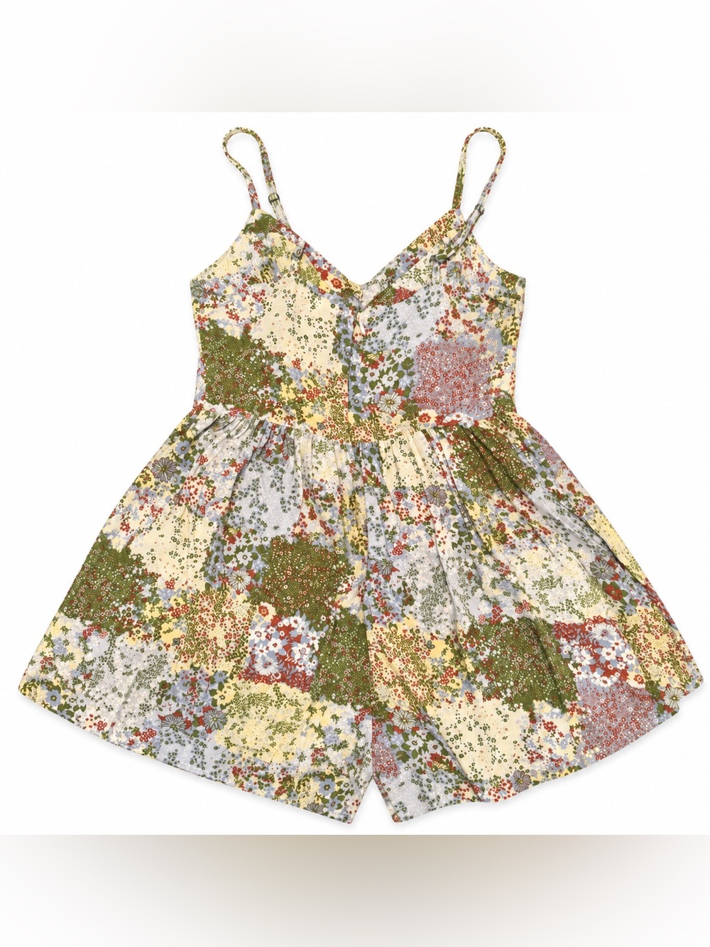 BP. Patchwork Floral EcoVero Skort Romper Size Small - Picture 4 of 5